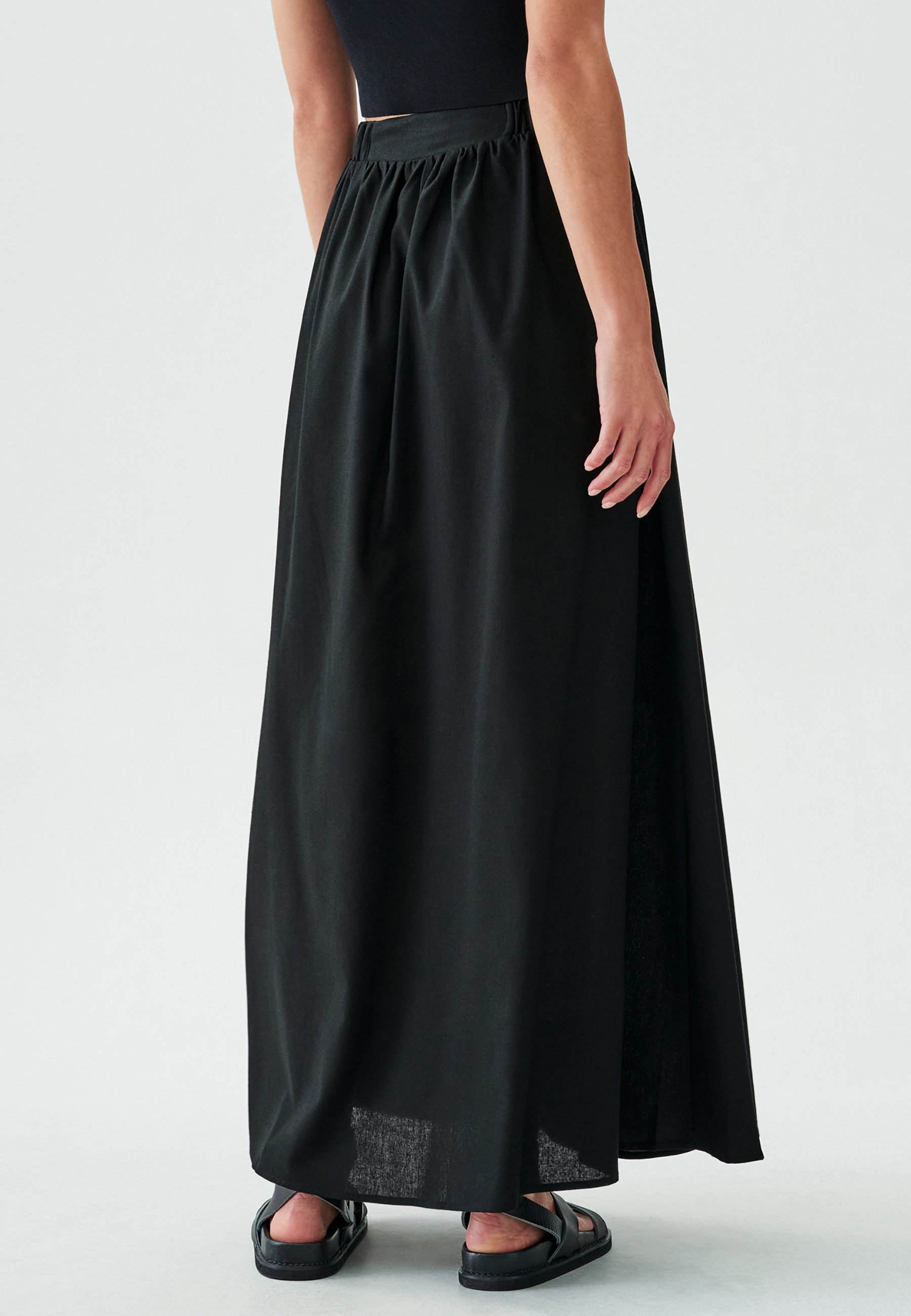 Jupe Évasée Marron Kallisté Créations - Taille 40/42 (M) - Coton - Occasion Très Bon État