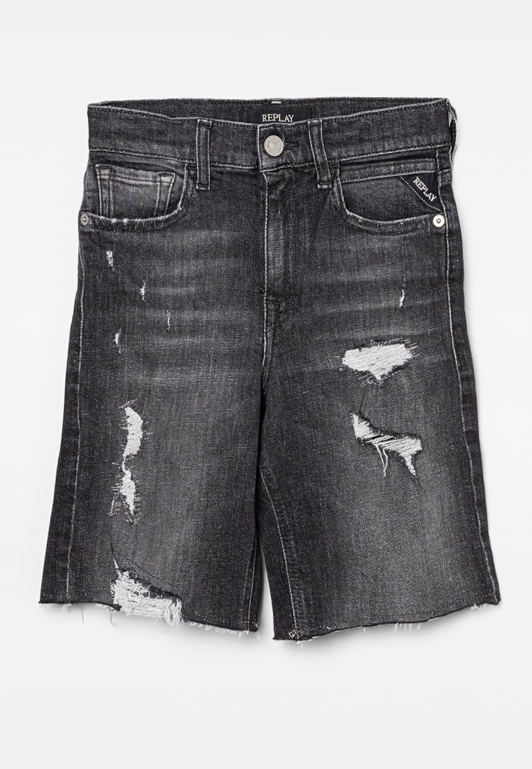 Replay Jeansshort donkergrijs Replay Jeansshort donkergrijs