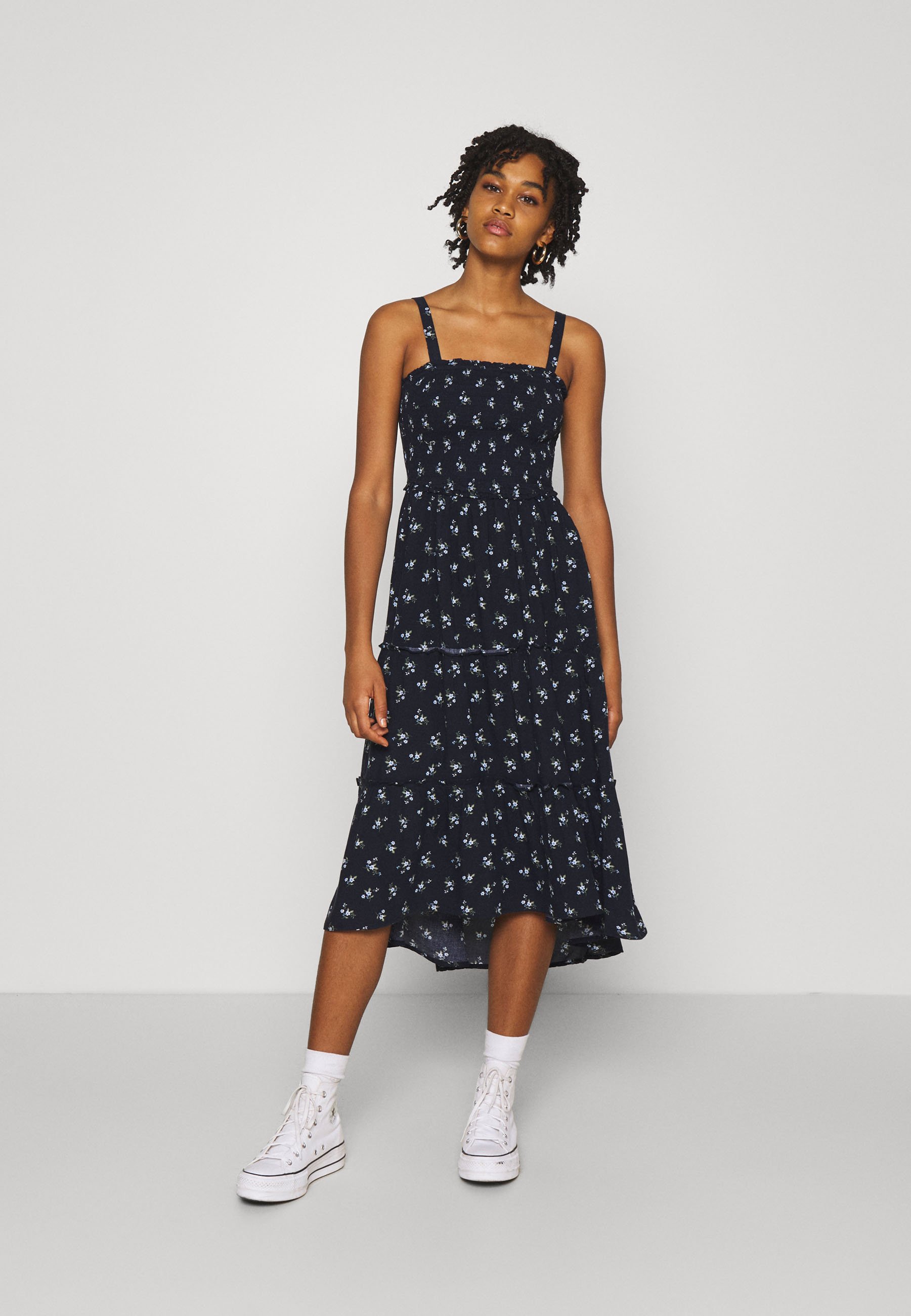 Hollister Co Chain Dress Freizeitkleid Navy Dunkelblau Zalando At 