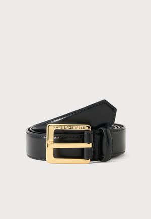 KARL LAGERFELD K/ESSENTIAL H3 BELT - Ζώνη - black/gold-coloured
