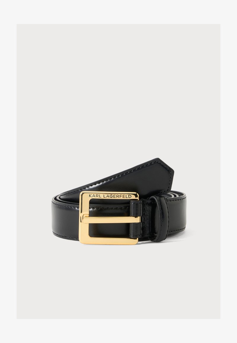 KARL LAGERFELD K/ESSENTIAL H3 BELT - Ζώνη - black/gold-coloured