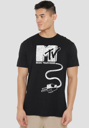 UNPLUGGED MTV LOGO WITH GIANT PLUG - T-Shirt print - black