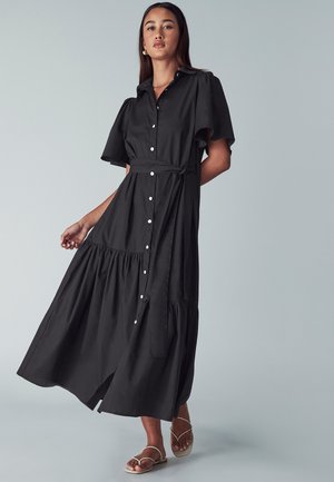 WILLA BEA FRILLED - Maksikleit - black