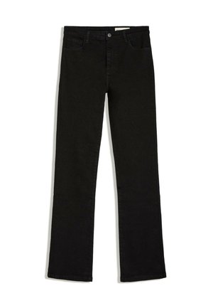 Bershka, FLARED - JEANS - Jean flare - blue-black denim
