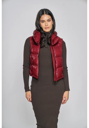 Vest - wine red