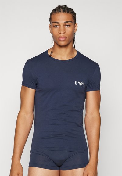 Emporio Armani 2 PACK CREW NECK - Caraco - bianco marine/white marine