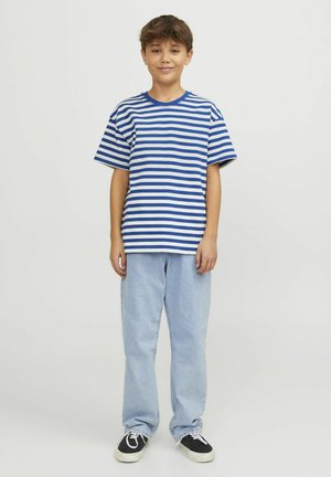 Jack & Jones Junior, Striped Junior - T-shirt print - true blue