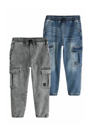 2 PACK  - Džinsi ar pakāpeniski sašaurinātiem galiem - grey blue