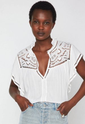 CINDY BL UNI - Blouse - ficelle