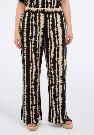 BEDRUCKTE  - Trousers - nero