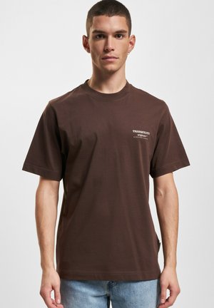 T-shirts med print - chocolate brown