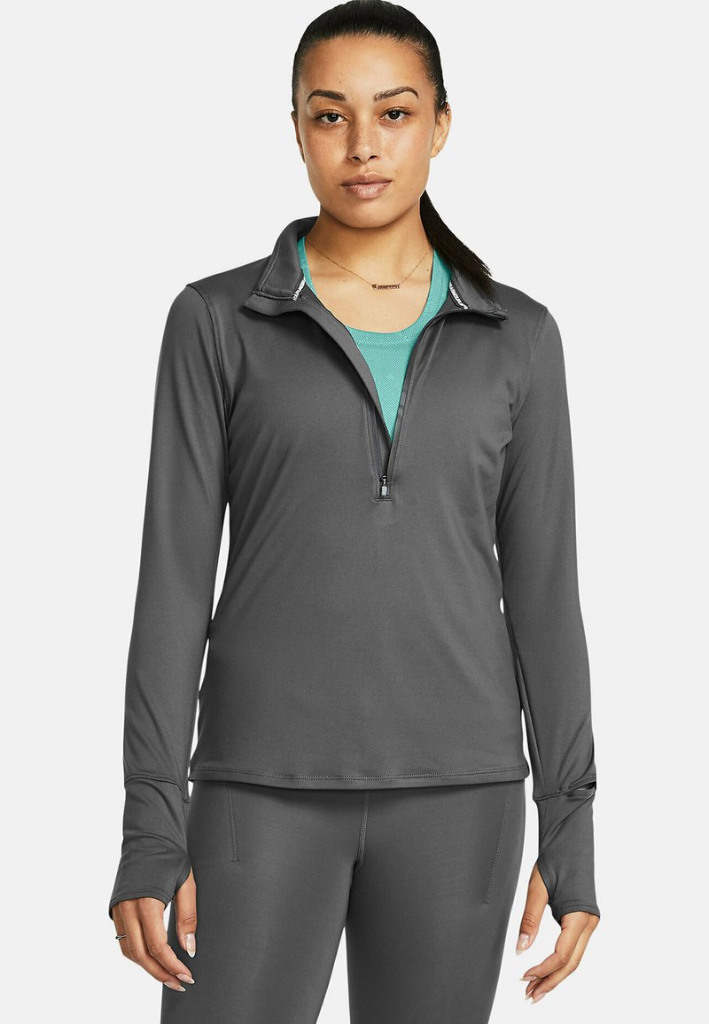 Under Armour - LAUNCH PRO HALF ZIP - Long sleeved top - castlerock, Enlarge