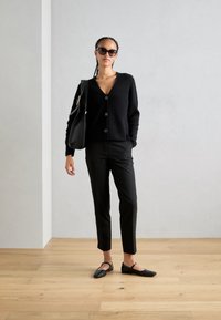 Marc O'Polo PANTS SLIT DETAIL - Housut - black