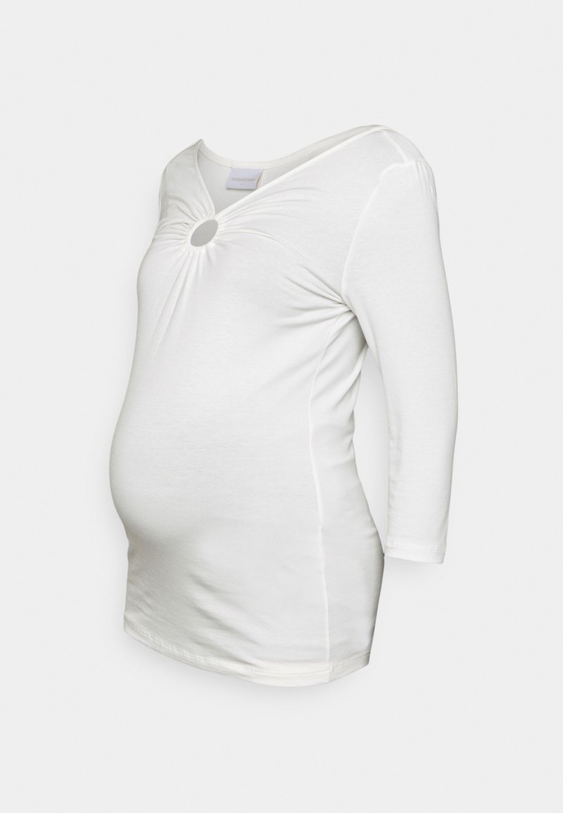 MAMALICIOUS MLLEMONI TOP - T-Shirt basic - snow white/weiß - Zalando