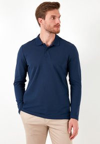 Top s dlhým rukávom - indigo