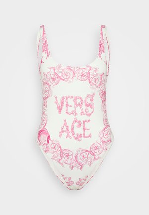 SWIM ONE PIECE RENEWSTYLE LIGHT UNDERWATER BAROCCO PLACED  - Badpak - eggshell/dragonfruit
