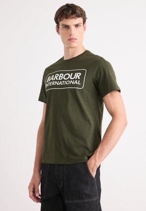 ESSENTIAL LARGE LOGO - T-shirt print - sage/white