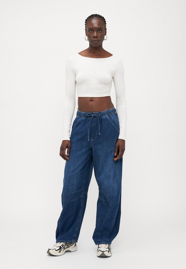 FAST HORSESHOE PULL ON HERRICK - Wide Leg - dark indigo2