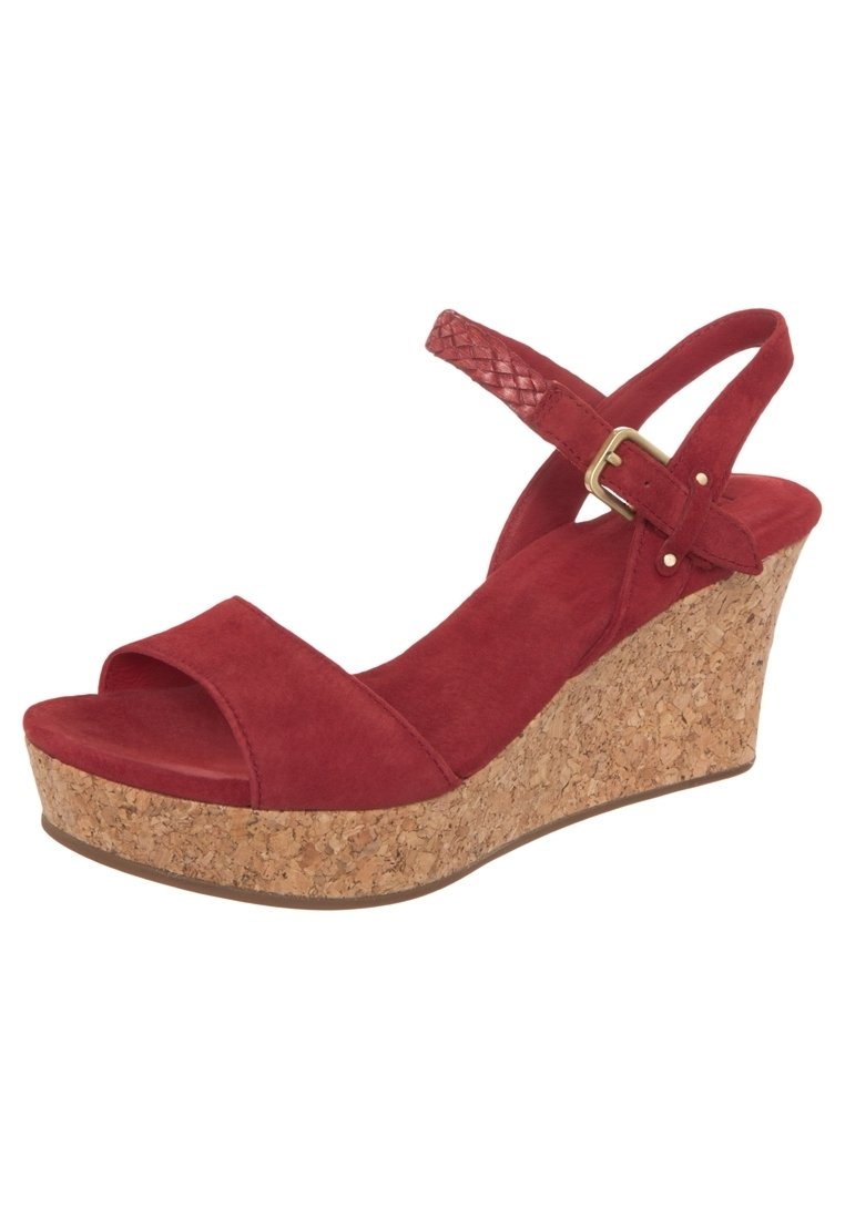 UGG Sandali con plateau - light red
