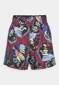 FARM SHORTS - Short de sport - black/amazon red/energy ink