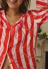 Next SET REGULAR FIT - Nachtwäsche Set - red pink bow stripe