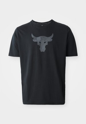 Under Armour BRAHMA BULL - Print T-shirt - black/castlerock