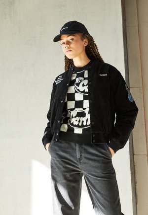 LETTERMAN JACKET - Bomber jakna - black/wax