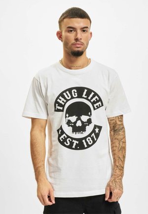 Thug Life BSKULL  - Camiseta estampada - white