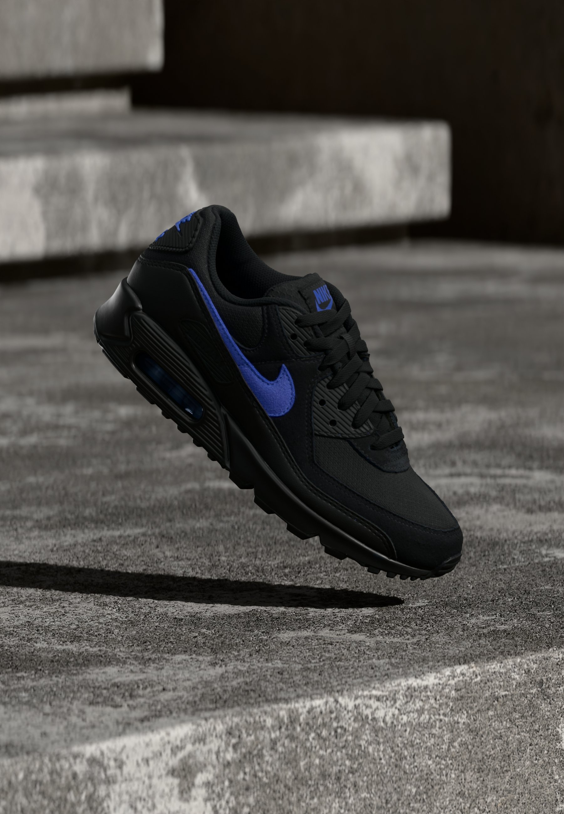 blue and black nike air max 90