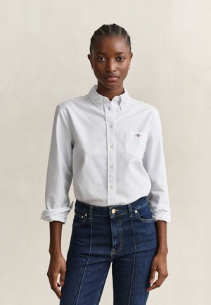GANT, REGULAR FIT CLASSIC STRIPED OXFORD SHIRT. - Overhemdblouse - light blue