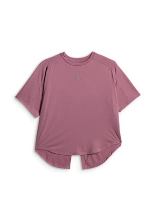 4F, 4F KOSZULKA DO JOGI REGULAR SZYBKOSCHNĄCA DAMSKA - ŻÓŁTA XS - Sports T-shirt - dark pink