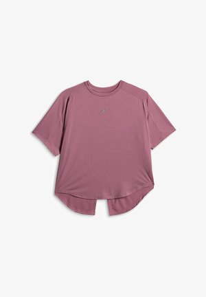 4F, 4F KOSZULKA DO JOGI REGULAR SZYBKOSCHNĄCA DAMSKA - ŻÓŁTA XS - Sport T-Shirt - dark pink