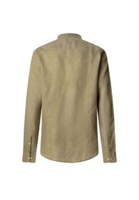 Hackett London TAILORED FIT LINEN PORTER SHIRT - Camicia - light khaki green