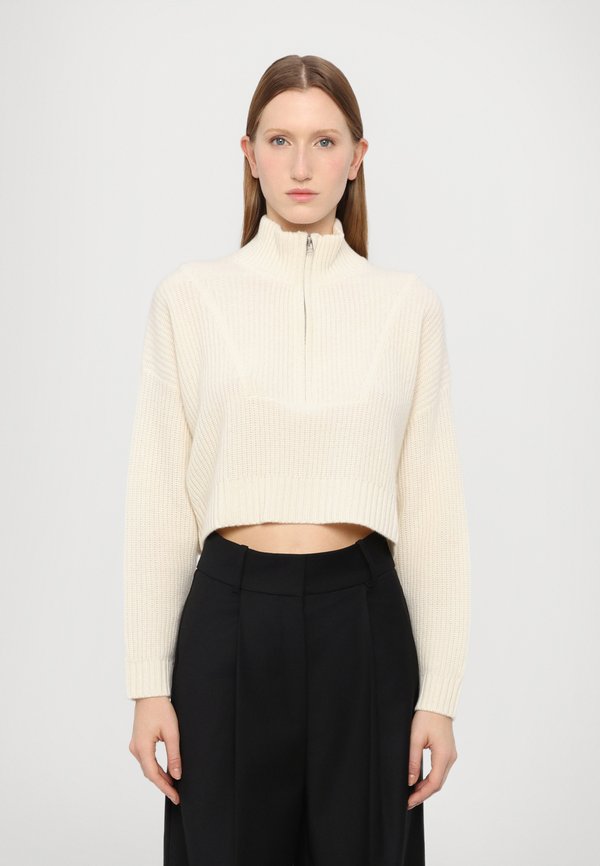 CROPPED HAMPTON - Strickpullover - ivory