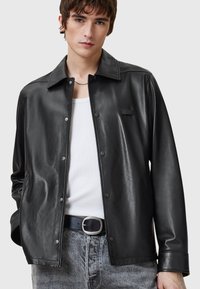 AllSaints ARLINGTON  - Nahkatakki - black