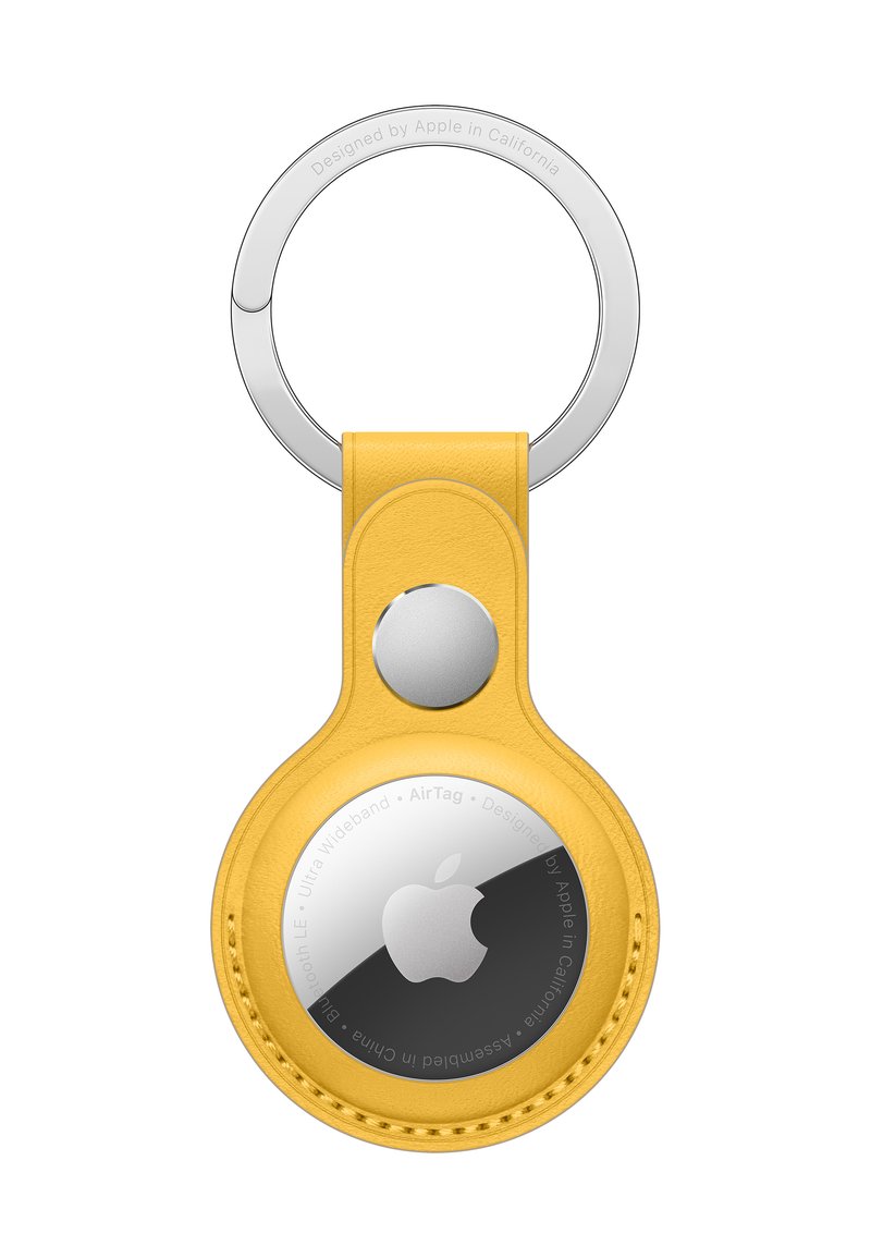 Apple AIRTAG LEATHER KEY RING Sonstige Accessoires meyer lemon/gelb