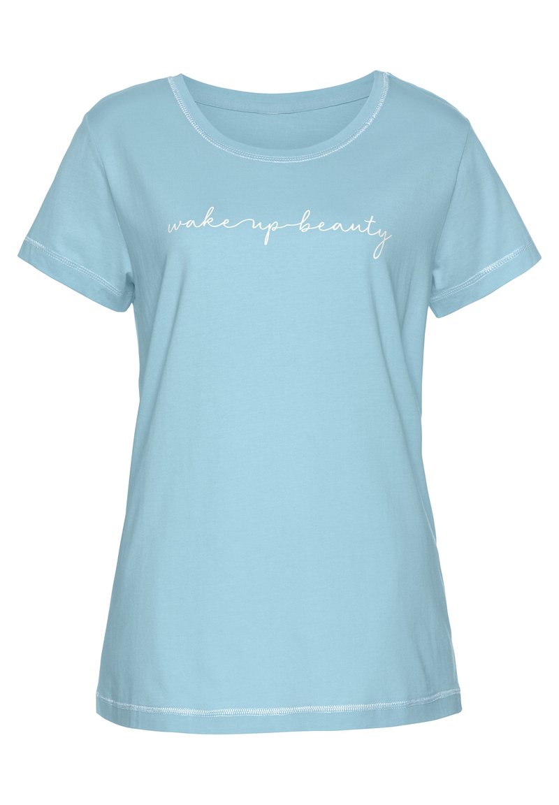 Lascana Pyjamashirt blauw Lascana Pyjamashirt blauw