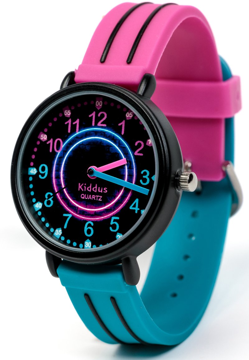 Kiddus TIME TEACHER CLASSIC - Uhr - Classic Neon/schwarz - Zalando