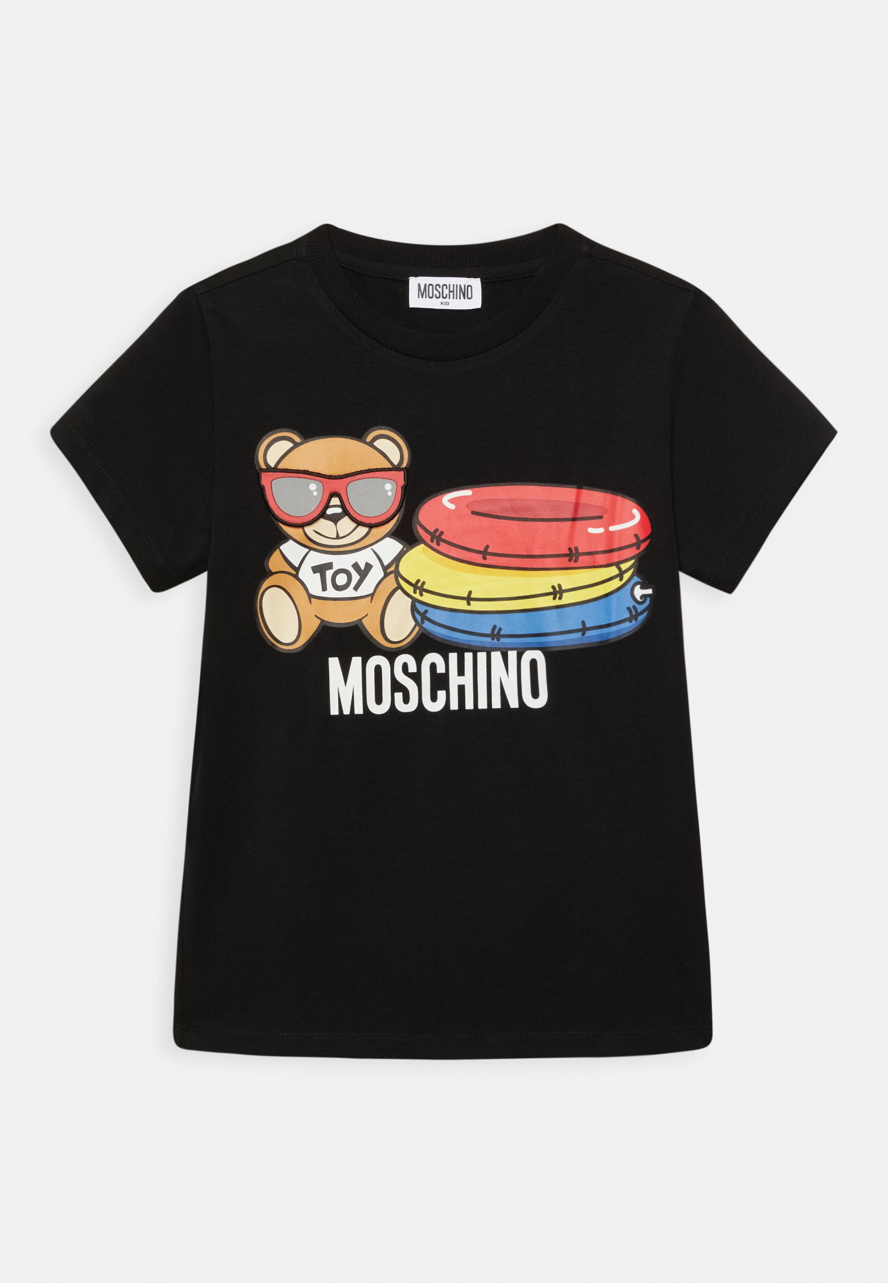 MOSCHINO UNISEX - Print T-shirt - black - Zalando.co.uk