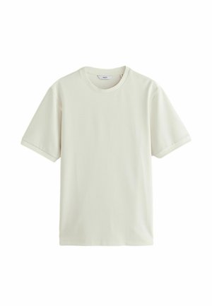 Next, REGULAR FIT - TEXTURED T-SHIRT  . - Basic T-shirt - ecru white