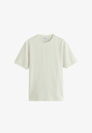 Next, REGULAR FIT - TEXTURED T-SHIRT . - Basic T-shirt - ecru white