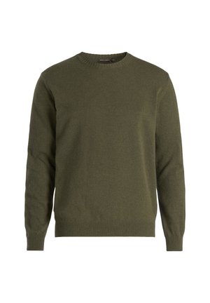 Oscar Jacobson LUKE ROUNDNECK - Strickpullover - green bark