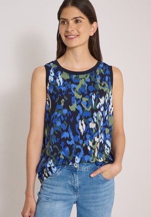 Cecil, BLUSENTOP MIT RUNDHALS UND PRINT - Blouse - urban dark blue