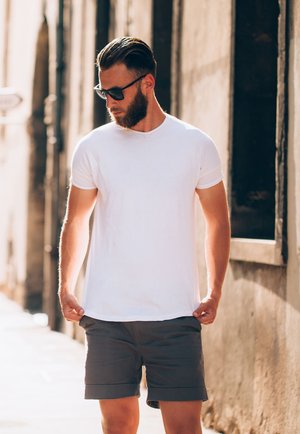 5ER PACK O NECK TEE - Basic T-shirt - weiss