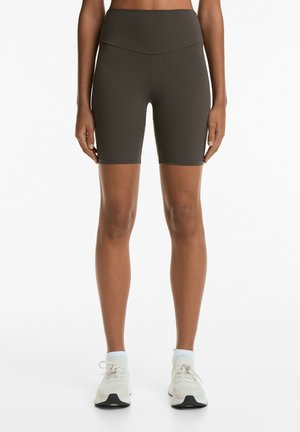 OYSHO COMFORTLUX HIGH RISE 20cm BIKER - Kurze Sporthose - dark grey