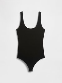 GAPSTUDIO VELVET BODYSUIT - Débardeur - black