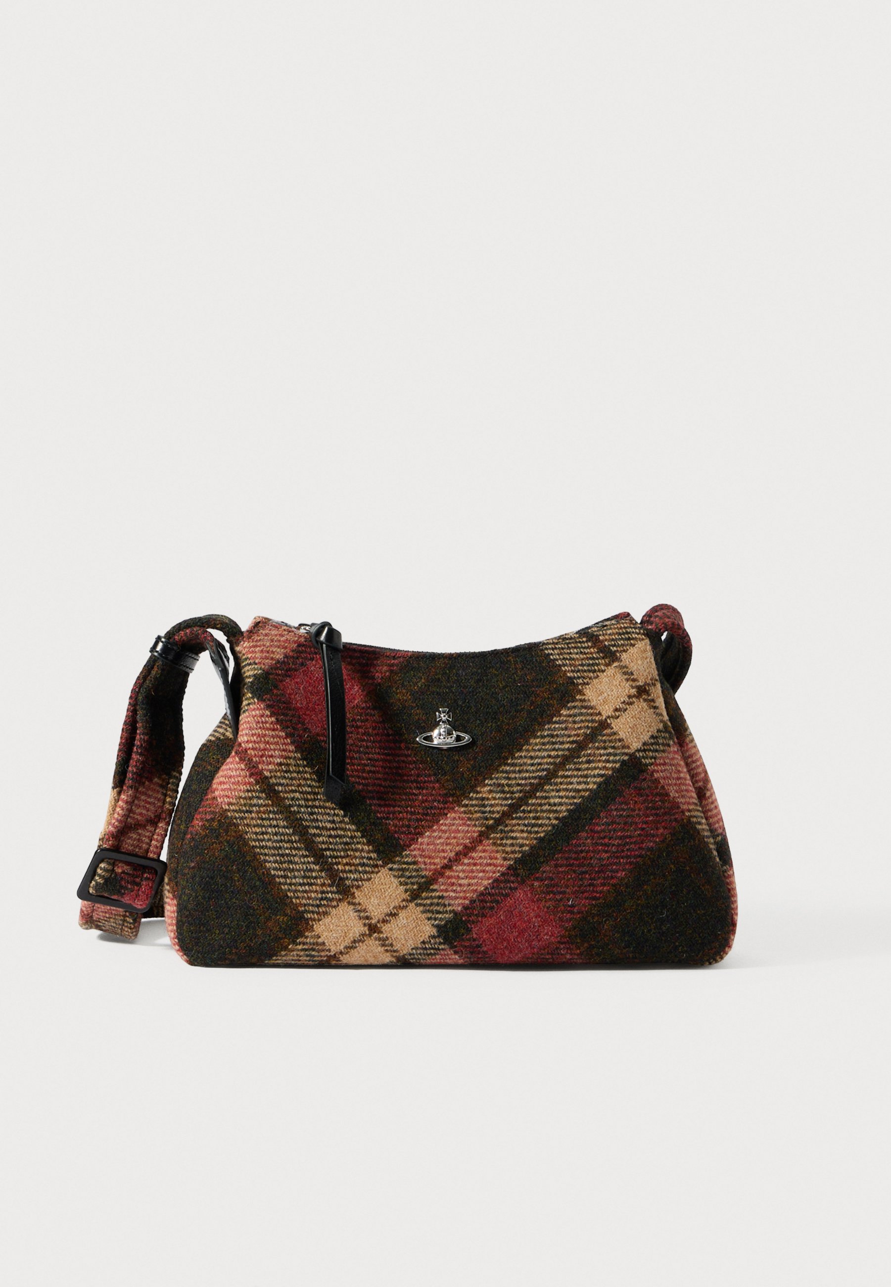 Vivienne Westwood Red Plaid Shoulder Bag Vivienne Westwood Tartan check calf leather shoulder bag  main image 4