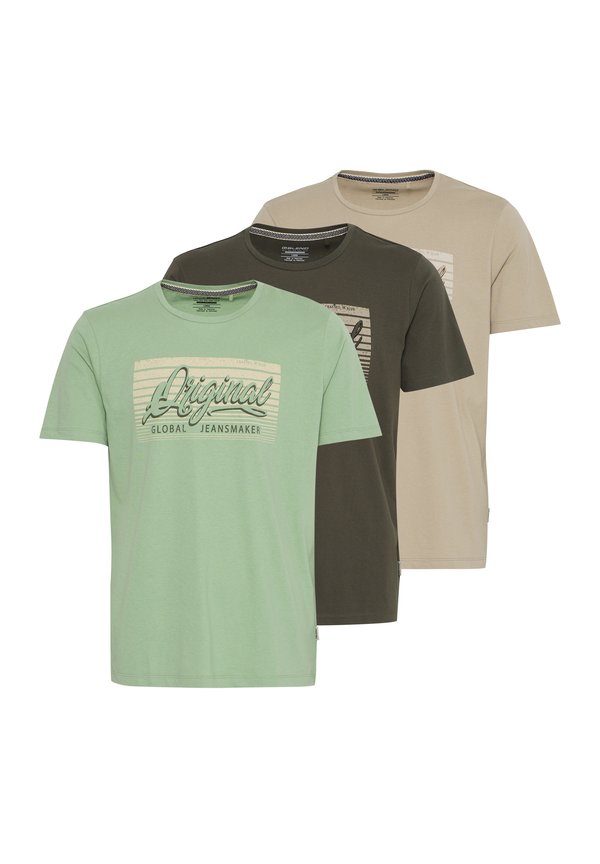 BHTEE 3 PACK - Print T-shirt - mistletoeforestnightcrockery2