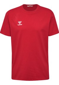 Hummel - T-shirts basic - true red Miniaturebillede 1