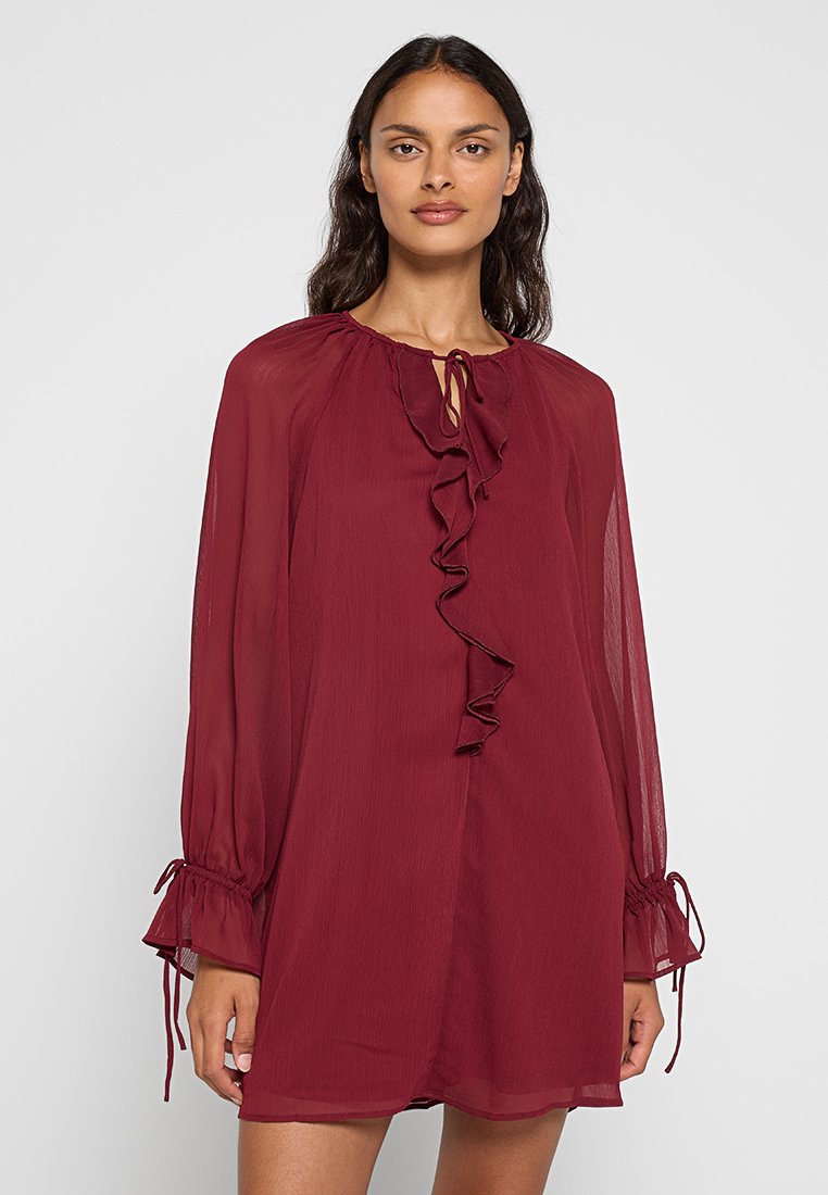 Only Blousejurk bordeauxrood